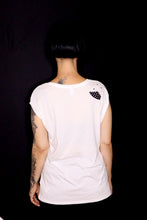 Load image into Gallery viewer, Long T-shirt L Tencel Bio Mechanic Black & White