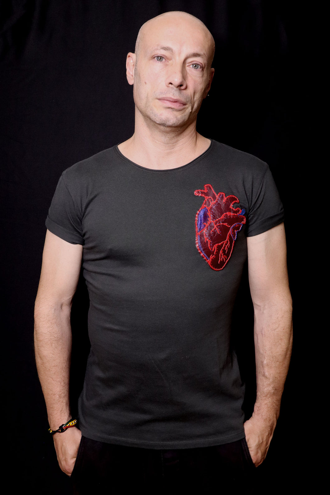 T-shirt Carcole grey S       Anatomic Heart / Cuore anatomico / Herz